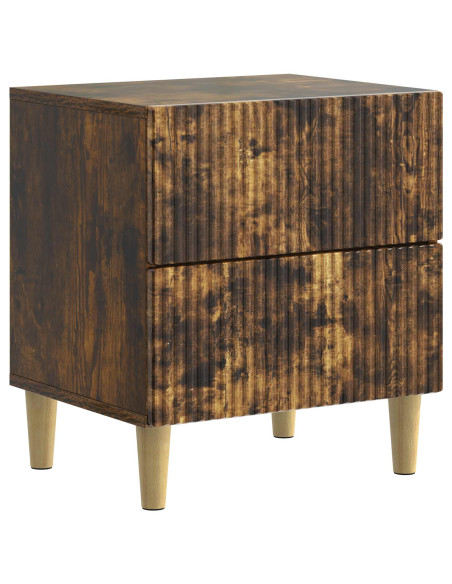 Armadio da Notte 2 pcs Rovere Fumo 43 x 34,5 x 48 cm