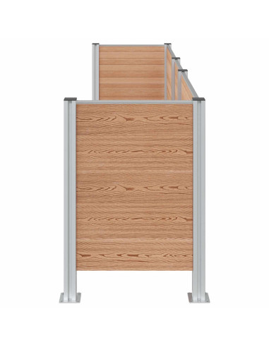 Recinzione Contenitore per Rifiuti Marrone 315 x 85 x 115 cm
