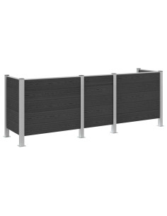 Recinzione Contenitore per Rifiuti Grigio 315 x 85 x 115 cm 2