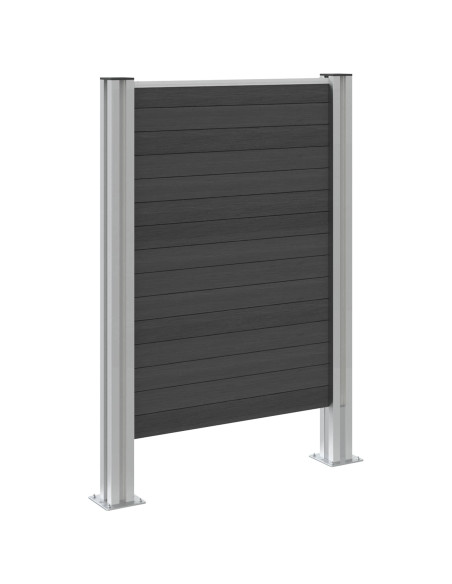 Recinzione Contenitore per Rifiuti Grigio 85 x 12 x 115 cm