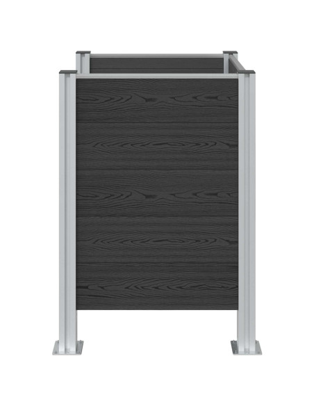 Recinzione Contenitore per Rifiuti Grigio 85 x 85 x 115 cm