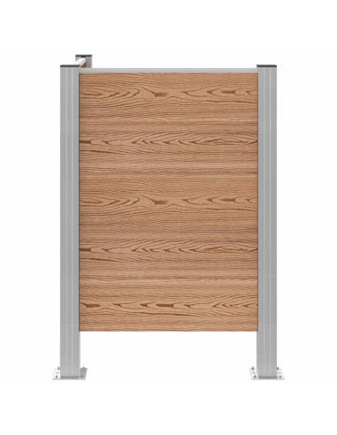 Recinzione Contenitore per Rifiuti Marrone 85 x 85 x 115 cm