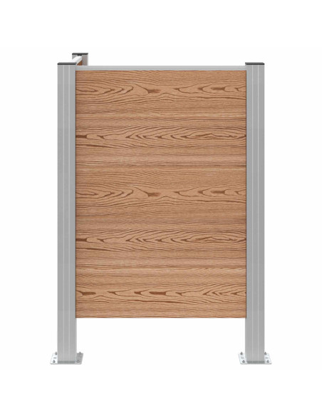 Recinzione Contenitore per Rifiuti Marrone 85 x 85 x 115 cm