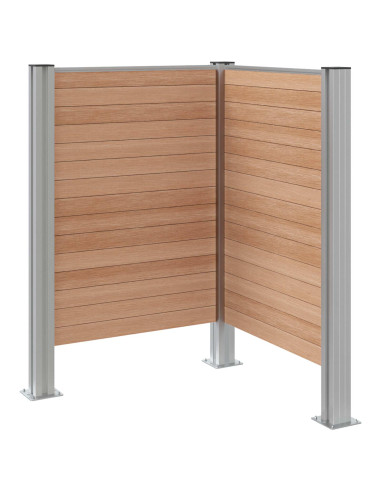 Recinzione Contenitore per Rifiuti Marrone 85 x 85 x 115 cm
