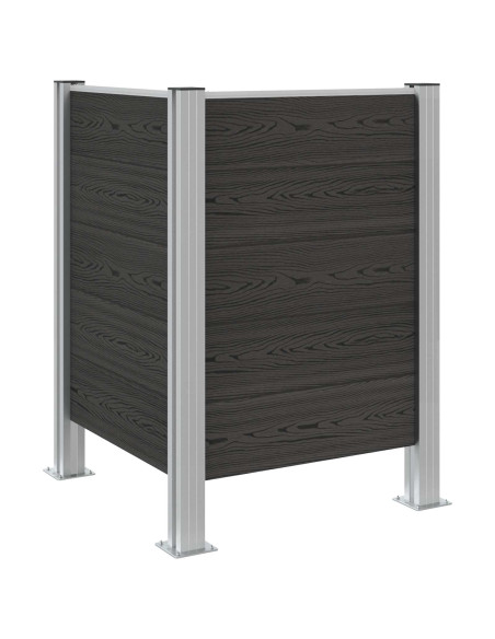 Recinzione Contenitore per Rifiuti Grigio 85 x 85 x 115 cm