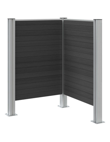 Recinzione Contenitore per Rifiuti Grigio 85 x 85 x 115 cm