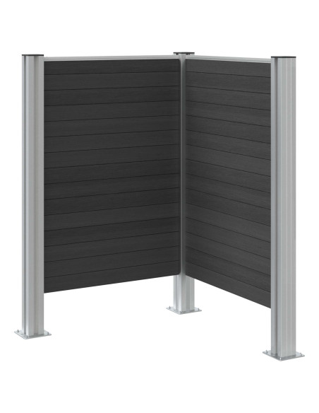 Recinzione Contenitore per Rifiuti Grigio 85 x 85 x 115 cm