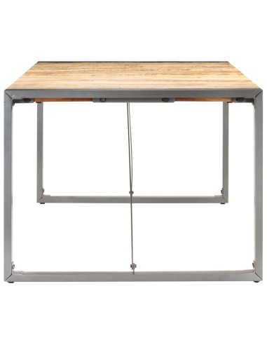 Tavolo da Pranzo 180x90x75 cm in Legno Massello di Mango Grezzo