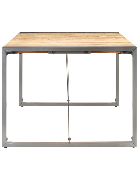 Tavolo da Pranzo 180x90x75 cm in Legno Massello di Mango Grezzo