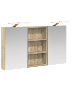 Set di Armadi da Bagno con lo scaffale 3 pcs 90 x 10,5 x 50 cm 2