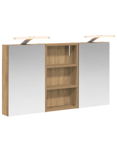 Set di Armadi da Bagno con lo scaffale 3 pcs 90 x 10,5 x 50 cm 2