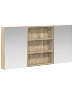 Set di Armadi da Bagno con lo scaffale 3 pcs 100 x 10,5 x 50 cm 2