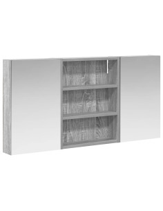Set di Armadi da Bagno con lo scaffale 3 pcs 100 x 10,5 x 50 cm 2