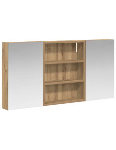 Set di Armadi da Bagno con lo scaffale 3 pcs 100 x 10,5 x 50 cm 2