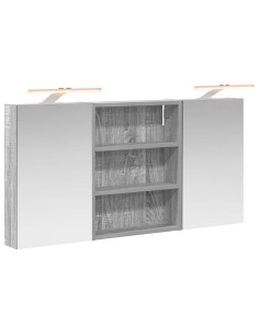 Set di Armadi da Bagno con lo scaffale 3 pcs 100 x 10,5 x 50 cm 2