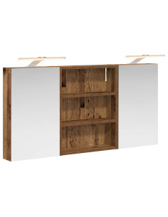 Set di Armadi da Bagno con lo scaffale 3 pcs 100 x 10,5 x 50 cm 2