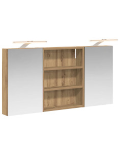 Set di Armadi da Bagno con lo scaffale 3 pcs 100 x 10,5 x 50 cm 2