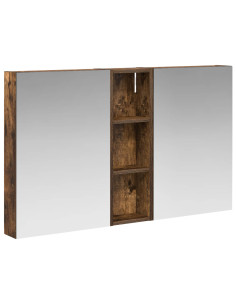 Set di Armadi da Bagno con porta 3 pcs 100 x 10,5 x 60,5 cm 2