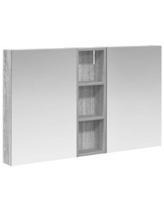 Set di Armadi da Bagno con porta 3 pcs 100 x 10,5 x 60,5 cm 2