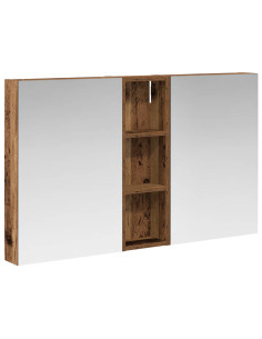 Set di Armadi da Bagno con porta 3 pcs 100 x 10,5 x 60,5 cm 2