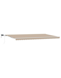 Tenda Retrattile Beige 600 × 350 cm Tessuto e acciaio 2