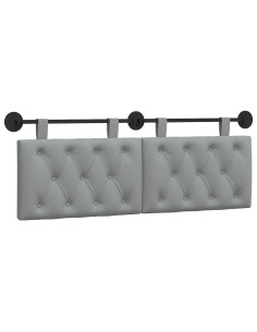 Testata appesa Grigio chiaro 150 x 55 x 7 cm Tessuto 2