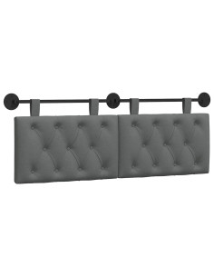 Testata appesa Grigio scuro 150 x 55 x 7 cm Tessuto 2