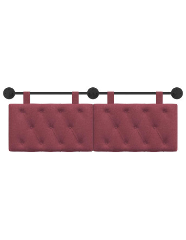 Testata appesa Rosso Vino 150 x 55 x 7 cm Tessuto