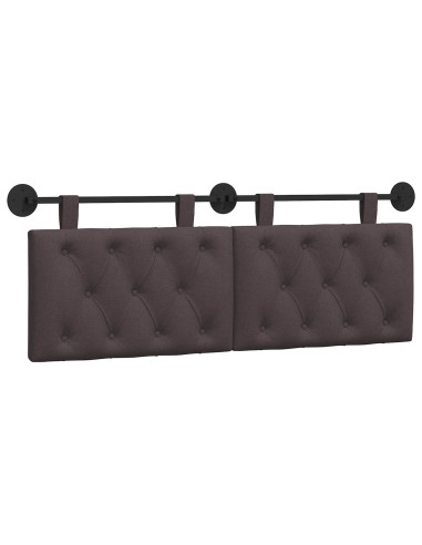 Testata appesa Marrone Scuro 150 x 55 x 7 cm Tessuto