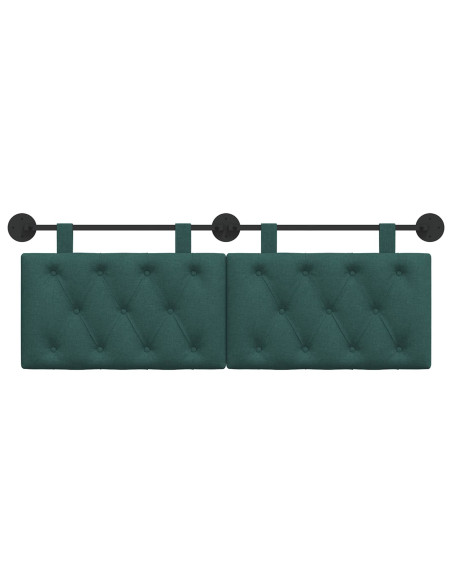 Testata appesa Verde Scuro 150 x 55 x 7 cm Tessuto