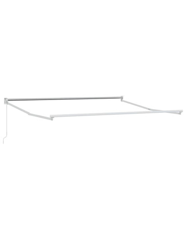 Tenda Retrattile Verde e Bianco 350 x 250 cm