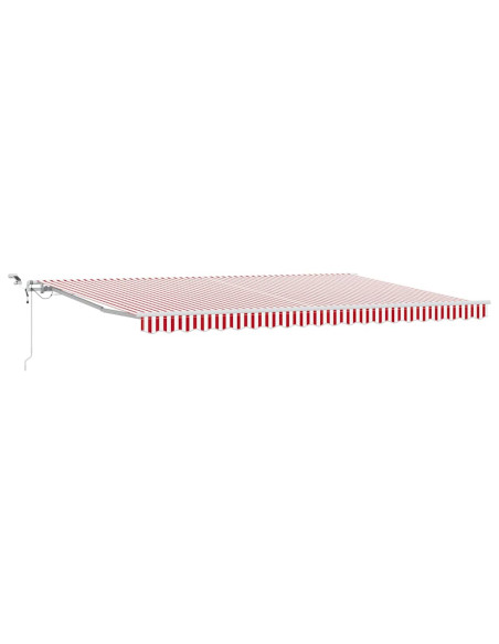 Tenda Retrattile Rosso e Bianco 500 × 350 cm