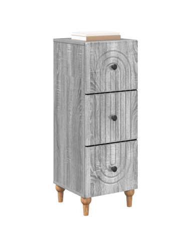 Mobile con Cassetti Grigio Sonoma 33 x 34,5 x 90 cm