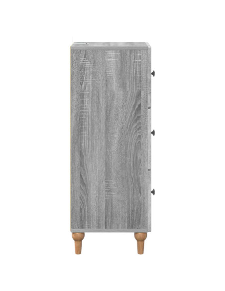 Mobile con Cassetti Grigio Sonoma 33 x 34,5 x 90 cm