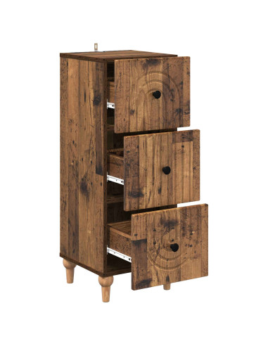 Mobile con Cassetti Legno antico 33 x 34,5 x 90 cm