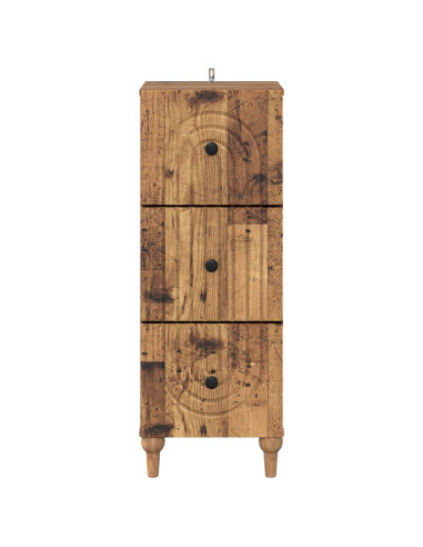 Mobile con Cassetti Legno antico 33 x 34,5 x 90 cm