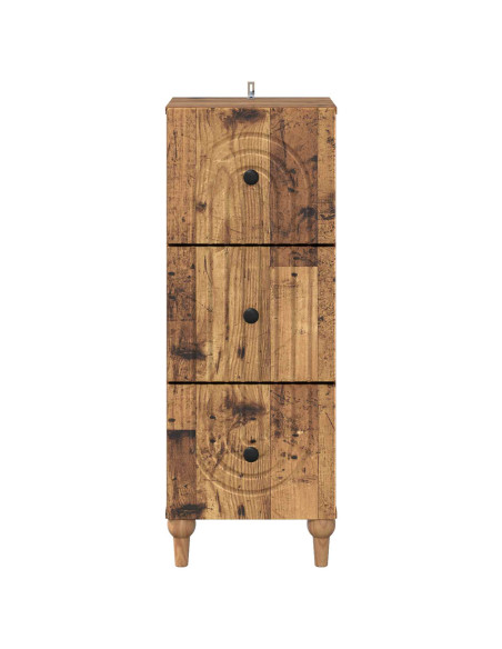 Mobile con Cassetti Legno antico 33 x 34,5 x 90 cm