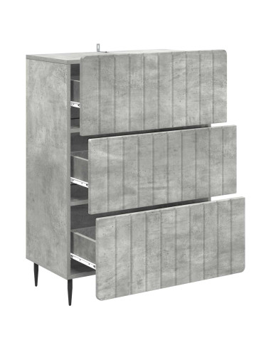 Mobile con Cassetti Grigio Cemento 66 x 34,5 x 92 cm