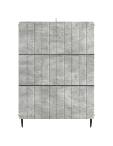 Mobile con Cassetti Grigio Cemento 66 x 34,5 x 92 cm