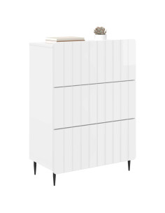 Mobile con Cassetti Bianco Lucido 66 x 34,5 x 92 cm 2