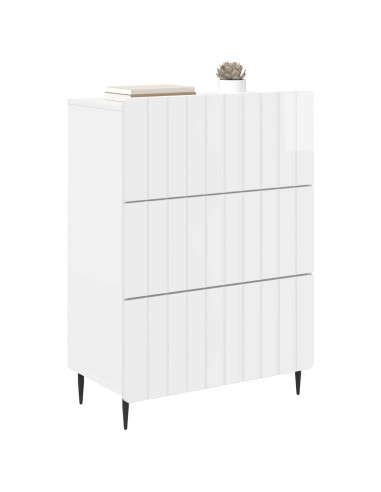Mobile con Cassetti Bianco Lucido 66 x 34,5 x 92 cm