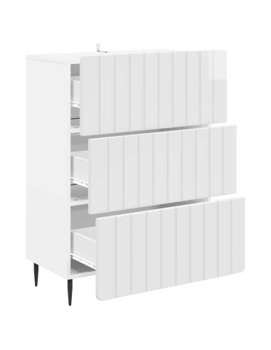 Mobile con Cassetti Bianco Lucido 66 x 34,5 x 92 cm