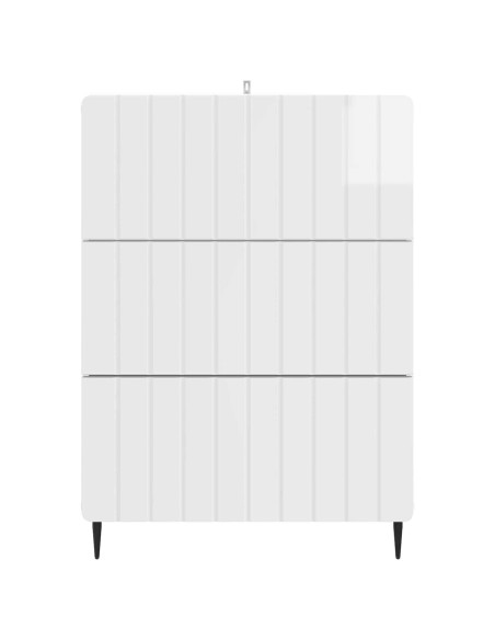 Mobile con Cassetti Bianco Lucido 66 x 34,5 x 92 cm