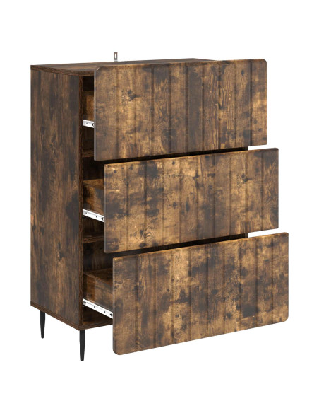 Mobile con Cassetti Rovere Fumo 66 x 34,5 x 92 cm