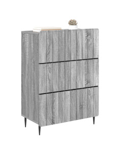 Mobile con Cassetti Grigio Sonoma 66 x 34,5 x 92 cm 2