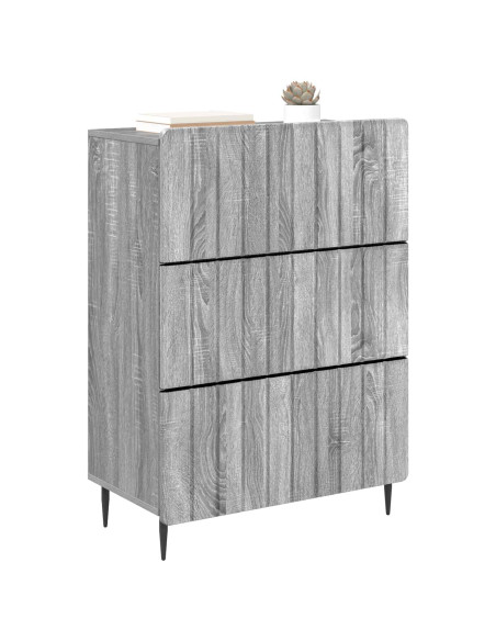 Mobile con Cassetti Grigio Sonoma 66 x 34,5 x 92 cm