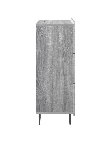 Mobile con Cassetti Grigio Sonoma 66 x 34,5 x 92 cm