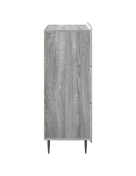 Mobile con Cassetti Grigio Sonoma 66 x 34,5 x 92 cm