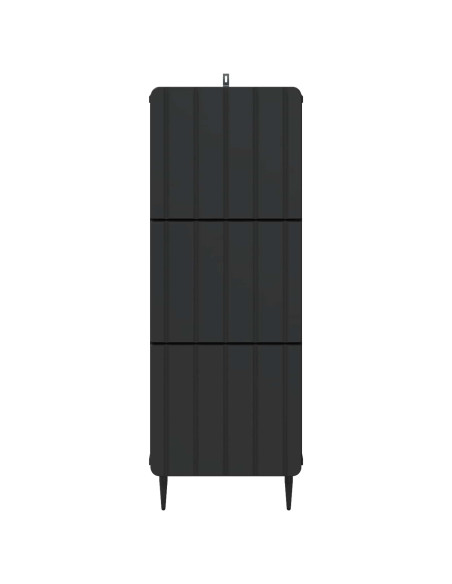 Mobile con Cassetti Nero 33 x 34,5 x 92 cm Legno ingegnerizzato