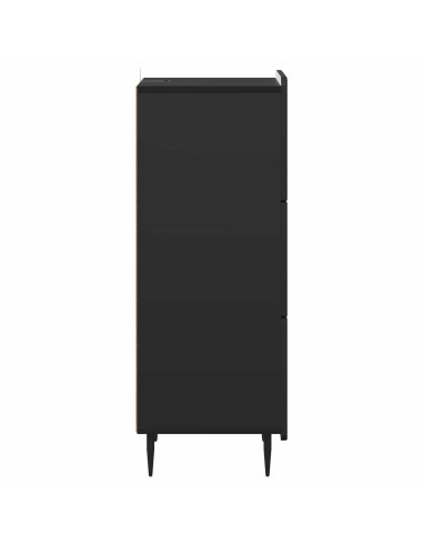Mobile con Cassetti Nero 33 x 34,5 x 92 cm Legno ingegnerizzato